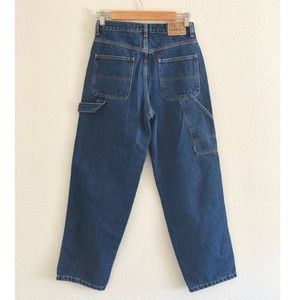 High rise cargo jeans
